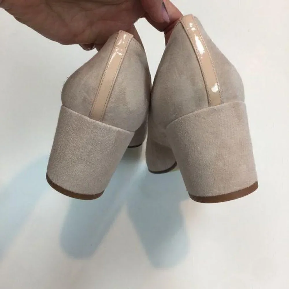 Margaux The Heel Suede Block Heels Sz 12.5 - Picture 9 of 13